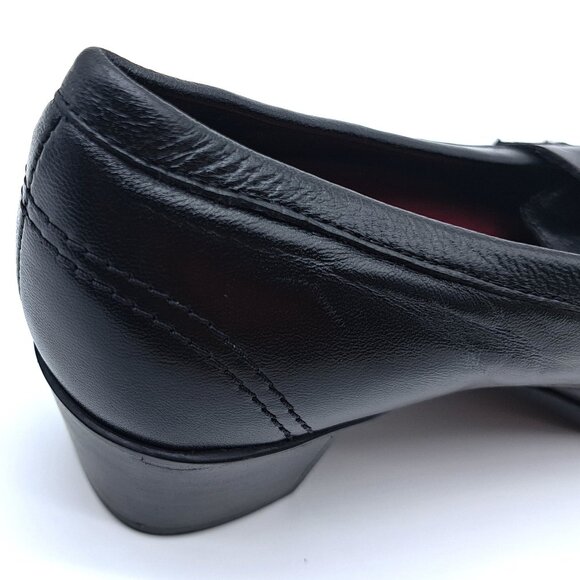 MUNRO America Black Stretch Upper Block Heels Slip On Shoes Size US9 Wide - Picture 10 of 12